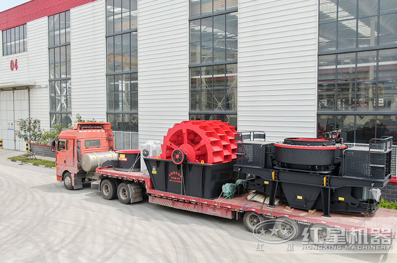 紅星洗砂機裝車發貨現場 紅星洗砂機裝車發貨現場