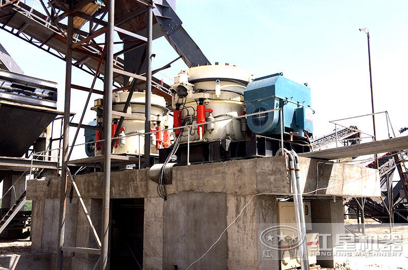 圓錐破產(chǎn)量大，自動(dòng)化程度高，適合中大型砂石廠(chǎng)